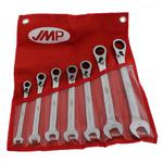 Zestaw kluczy płasko-oczkowych JMP z grzechotką 8-19mm (7-częściowy zestaw) w sklepie internetowym MaxMoto.pl