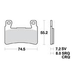 Klocki hamulcowe TRW MCB703TRQ do Honda / Hyosung w sklepie internetowym MaxMoto.pl