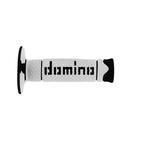 Manetka lewa + prawa Domino Offroad (biało/czarne) 22/120mm zamknięte (komplet) w sklepie internetowym MaxMoto.pl