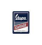 Tablica metalowa, szyld 15X20 "Vespa Garage" 26242 w sklepie internetowym MaxMoto.pl