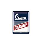 Tablica metalowa, szyld 30x40 "Vespa Garage" 23257 w sklepie internetowym MaxMoto.pl