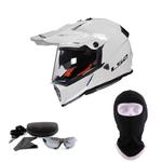 Kask LS2 MX436 Pioneer Evo White (okulary i kominiarka - GRATIS) w sklepie internetowym MaxMoto.pl