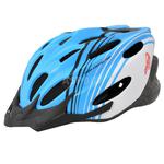 Kask ochronny, rowerowy, na rolki, z daszkiem VOYAGER MAT WHITE/BLUE Axer Rozmiar: 58-60 w sklepie internetowym Asport.pl