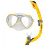 Fajka + maska nurkowa dla dzieci AURA + EVO żółta Aqua-Speed w sklepie internetowym Asport.pl