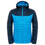 Kurtka zimowa, męska, ocieplana, z kapturem THERMOBALL The North Face Rozmiar: S Kolor: zielony w sklepie internetowym Asport.pl