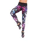 Legginsy damskie, spodnie, na fitness, do tańca POWERFUL 2skin Rozmiar: M Kolor: wielokolorowy w sklepie internetowym Asport.pl