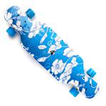 Deskorolka plastikowa typu longboard 79 cm kwiaty Meteor w sklepie internetowym Asport.pl