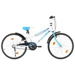 VidaXL Rower dla dzieci, 24 cale, niebiesko-biały w sklepie internetowym SaleDay.pl