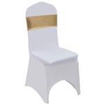 VidaXL Elastyczne opaski na krzesła, 25 szt., diamentowa klamra, złote w sklepie internetowym SaleDay.pl