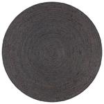 VidaXL Ręcznie wykonany dywan z juty, okrągły, 90 cm, ciemnoszary w sklepie internetowym SaleDay.pl