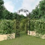 VidaXL Pergola ogrodowa, czarna, 116x45x240 cm, stalowy w sklepie internetowym SaleDay.pl