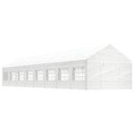 VidaXL Namiot ogrodowy z dachem, biały, 17,84x4,08x3,22 m, polietylen w sklepie internetowym SaleDay.pl