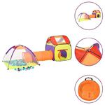 VidaXL Namiot do zabawy z 250 piłeczkami, kolorowy, 338x123x111 cm w sklepie internetowym SaleDay.pl