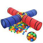 VidaXL Tunel do zabawy dla dzieci, z 250 piłeczkami, kolorowy w sklepie internetowym SaleDay.pl