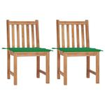 VidaXL Krzesła ogrodowe z poduszkami, 2 szt., lite drewno tekowe w sklepie internetowym SaleDay.pl