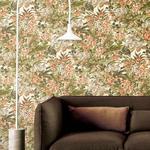 DUTCH WALLCOVERINGS Tapeta w kwiaty, zielona w sklepie internetowym SaleDay.pl