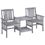VidaXL Krzesła ogrodowe ze stolikiem i poduszkami, drewno akacjowe w sklepie internetowym SaleDay.pl