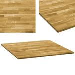 VidaXL Kwadratowy blat do stolika z drewna dębowego, 23 mm, 80 x 80 cm w sklepie internetowym SaleDay.pl