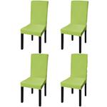 VidaXL Elastyczne pokrowce na krzesła, 4 szt., zielone w sklepie internetowym SaleDay.pl