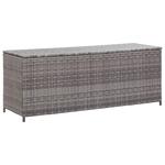 VidaXL Skrzynia ogrodowa, szara, 120 x 50 x 60 cm, rattan PE w sklepie internetowym SaleDay.pl