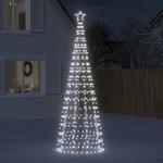 VidaXL Choinka z lampek, z kołkami, 570 zimnych białych LED, 300 cm w sklepie internetowym SaleDay.pl