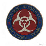 Naszywka PVC 3D rzep - ZOMBIE OUTBREAK Resp. Team KOLOR w sklepie internetowym Baza44.pl