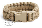 Bransoletka PARACORD SURVIVAL 23 cm (L) coyote w sklepie internetowym Baza44.pl