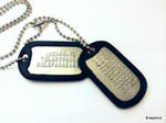 Nieśmiertelnik US ARMY komplet + wybicie DOG TAG oryginalny w sklepie internetowym Baza44.pl