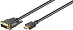 Kabel DVI-D (18+1) Single Link - HDMI Goobay 1m w sklepie internetowym sklepsatelitarny.pl