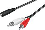 Kabel audio gn. jack 3,5mm - 2x RCA Goobay 1,4m w sklepie internetowym sklepsatelitarny.pl