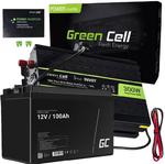 ZESTAW PRZETWORNICA Green Cell 12V->230V 300W/600W CZYSTY SINUS + AKUMULATOR AGM GreenCell 12V 100Ah w sklepie internetowym sklepsatelitarny.pl