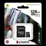 Karta pamięci Kingston Canvas Select Plus 128GB 100MB microSDXC CL10 UHS-I Card + SD Adapter w sklepie internetowym sklepsatelitarny.pl