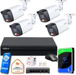 Zestaw monitoringu IP Dahua Basic NVR 4 kamery tubowe 4MPx w sklepie internetowym sklepsatelitarny.pl