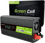 PRZETWORNICA NAPIĘCIA Green Cell PowerInverter LCD 12V -> 230V 500W/1000W CZYSTA SINUSOIDA w sklepie internetowym sklepsatelitarny.pl