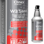 Płyn koncentrat do mycia glazury podłóg ścian w sanitariatach łazienkach CLINEX W3 Sanit 1L w sklepie internetowym Hurtownia Przemysłowa