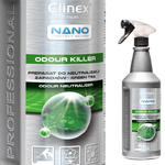 Odświeżacz powietrza do neutralizacji zapachów CLINEX Nano Protect Silver Odour Killer - Green Tea 1L w sklepie internetowym Hurtownia Przemysłowa