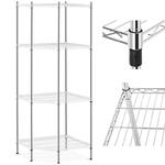 Regał metalowy narożny 4 półki ażurowe do 1 t 1000 kg 68x68x180 cm w sklepie internetowym Hurtownia Przemysłowa