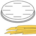 Końcówka do wyrobu makaronu FETTUCCINE płaskie wstążki 16 otworów 8x1 mm MPF2.5/4 - Hendi 229354 w sklepie internetowym Hurtownia Przemysłowa