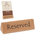 Tabliczka informacyjna RESERVED REZERWACJA drewniana - Hendi 664308 w sklepie internetowym Hurtownia Przemysłowa