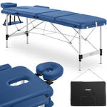Stół łóżko do masażu przenośne składane Bordeaux Blue do 180 kg niebieskie w sklepie internetowym Hurtownia Przemysłowa