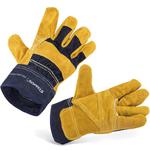 Rękawice rękawiczki ochronne robocze skórzane z mankietami XXL w sklepie internetowym Hurtownia Przemysłowa