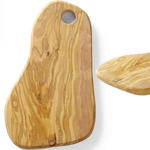 Deska do serwowania z drewna oliwnego z otworem 350 x 210 x 18 mm - Hendi 505236 w sklepie internetowym Hurtownia Przemysłowa