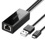 Zewnętrzna karta sieciowa LAN micro USB 100Mbps do Chromecast 1m czarny w sklepie internetowym Hurtownia Przemysłowa