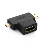 Przejściówka adapter ze złącza HDMI Typ A mini HDMI - micro HDMI w sklepie internetowym Hurtownia Przemysłowa