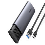 Kieszeń na dysk obudowa dysku twardego M.2 B-Key SATA 3.0 szary + kabel USB Typ C w sklepie internetowym Hurtownia Przemysłowa