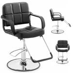 Fotel fryzjerski barberski kosmetyczny z podnóżkiem Physa EPSOM - czarny w sklepie internetowym Hurtownia Przemysłowa