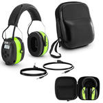 Słuchawki wygłuszające aktywne zagłuszki ochronne z radiem AUX MP3 Bluetooth - zielone w sklepie internetowym Hurtownia Przemysłowa