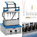 Waflownica maszyna do wypieku wafli rożków na lody 100-120 wafli / godz. 47 x 112 mm w sklepie internetowym Hurtownia Przemysłowa