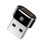 Mała przejściówka adapter wtyczka ze złącza USB-C na USB - czarny w sklepie internetowym Hurtownia Przemysłowa