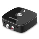 Odbiornik adapter audio Bluetooth 5.1 aptX 2RCA na 3.5 mm Mini Jack - czarny w sklepie internetowym Hurtownia Przemysłowa